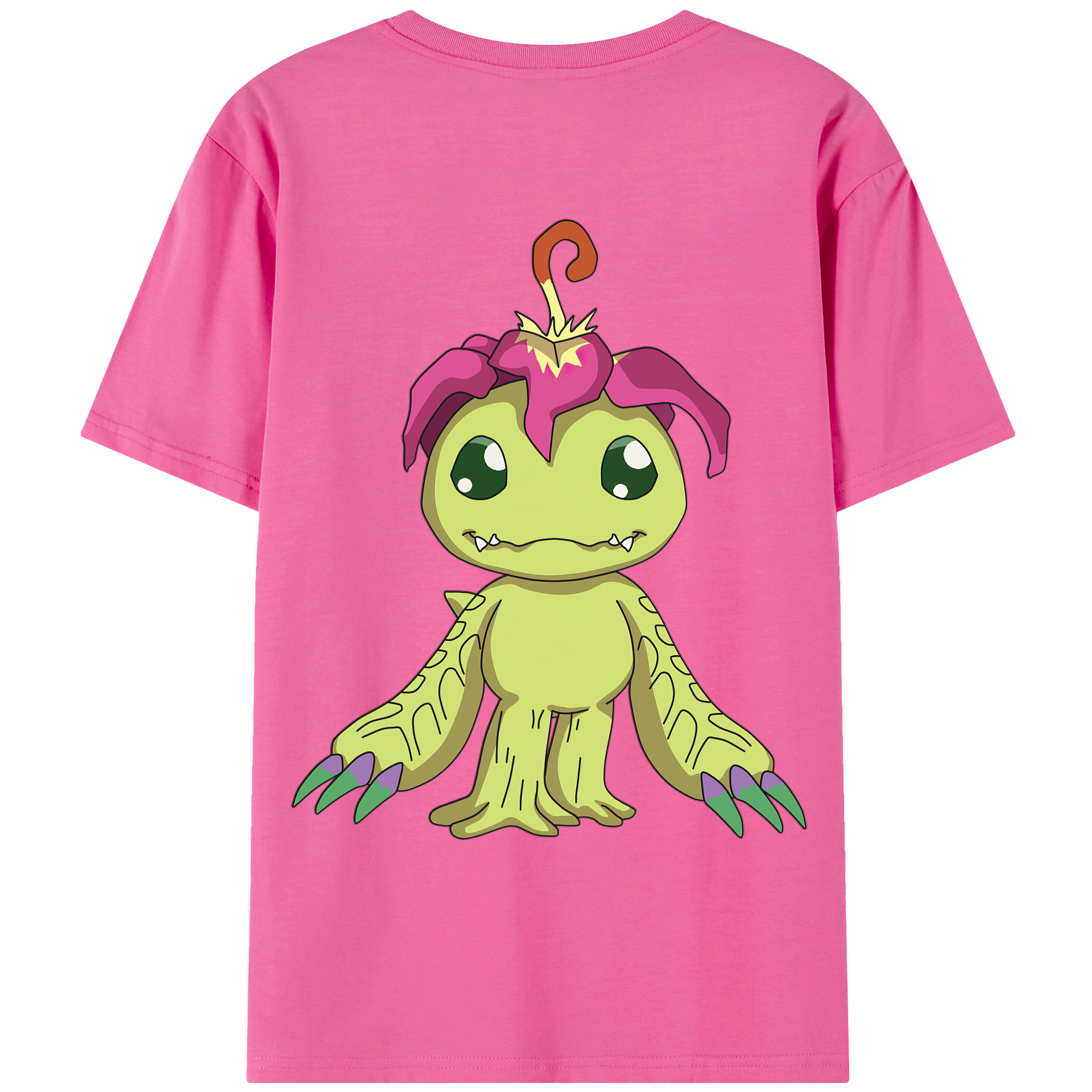 （画像用） Digimon デジタルモンスター/デジモン レディース半袖Tシャツ(バックプリント)